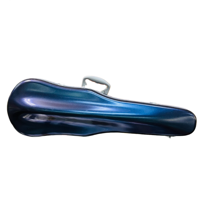 กล่องไวโอลิน Carbon Fiber Polycarbonate ทรงไวโอลิน 3/4 - 4/4 สีน้ำเงินเข็ม