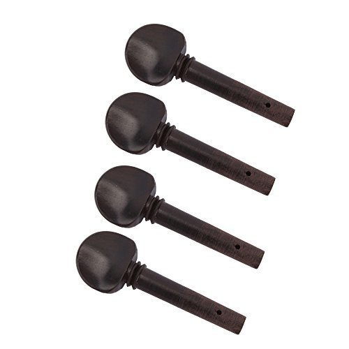 ชุดลูกบิดไวโอลิน ไม้ Ebony ขนาด 1/8