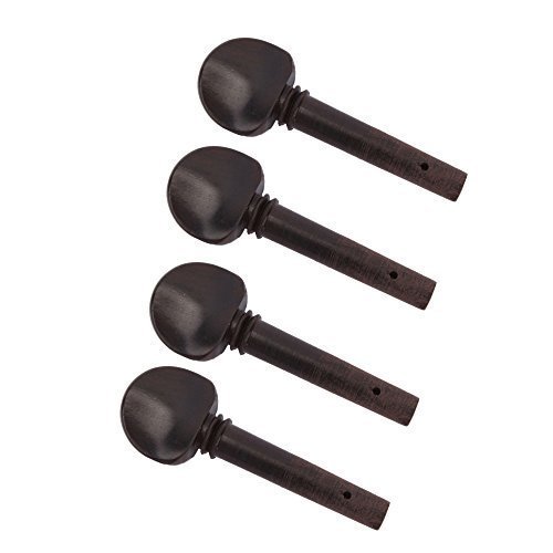 ชุดลูกบิดไวโอลินไม้ Ebony ขนาด 1/8