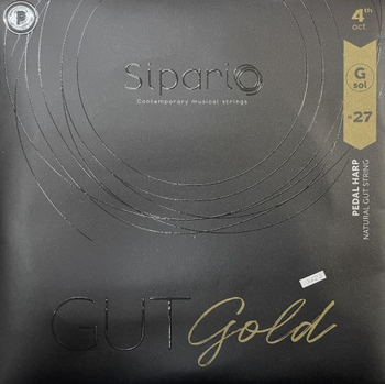 สายฮาร์ปสำหรับ Pedal Harp Sipario gut gold 4th. Octave สาย G