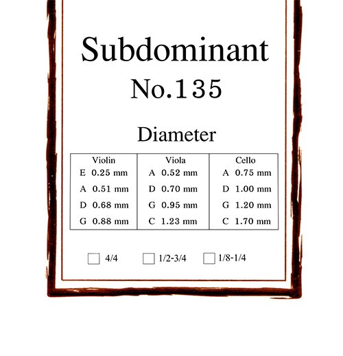 สายวิโอลา Subdominant ขนาด 15 -16 นิ้ว ชุด