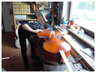 ปรับแต่ง soundpost เชลโล รูป