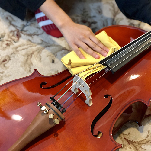 การทำความสะอาดไวโอลิน รูป