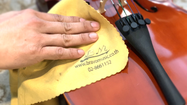 การทำความสะอาดไวโอลิน รูป